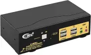CKL KVM Switch Dual Monitor DisplayPort 2 Port 4K 60Hz 4:4:4, 2x2 DP KVM Switch