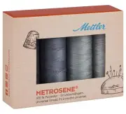 Mettler Metrosene Thread Kits 4/Pkg-Grey, Multiple
