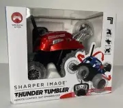 Sharper Image Thunder Tumbler 360 Spinning Red Car Remote 27 MHZ