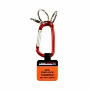 Taskmaster 6mm Aluminium Carabiner With Key Rings