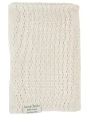 [Merino Baby] Merino Knit Blanket in Oatmeal