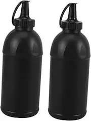 BRIGHTFUFU Ergonomic Round Bottle Design 2 Pack Bead Storage Bottles Toy Portable Travel
