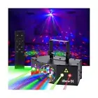 Disco Ball Party Lights, DJ Strobe Light Stage Laser Lights for Parties Suppo...