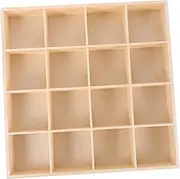 Mobestech Efficient Sorting Desk Organizer Wooden Storage Box Office Home Bathroom Storage Organizer for Small Items