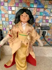 Vintage Geisha Mitsuko 17" Porcelain Doll Heritage Signature Collections