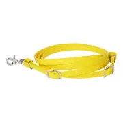 23HS Hilason Western Horse Rein Biothane Leather Yellow