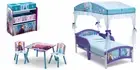 (Disney Frozen 2) 5-Pcs Toddler Playroom Set – Table, 2 Chairs & Toy Bin & Bed