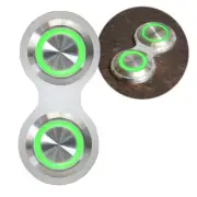Retro Billet Switch with Green LED Illumination - Single Switch vintage (for: Subaru)