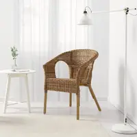 在飛比找蝦皮購物優惠-北歐工業LOFT風格經典IKEA宜家AGEN實木椅子籐製餐椅