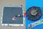 3 Core Aluminum Radiator +Fan for Toyota Hilux RZN149R RZN169R RZN174 97-05 2.7L