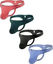 [Hanhepee] Men's Breathable Modal Thong Sexy Stretch Cotton Low Rise Hipster Underwear