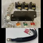 3 x DOUBLE MIDI FUSE BATTERY KIT - 3 into 1 BCABLE, LUGS, FUSES & BOLTS - MK II