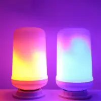 在飛比找Yahoo!奇摩拍賣優惠-【築光坊】( 黃光 )火焰燈  E27 火焰 3W 全電壓 