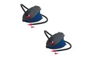 2x Intex Bellows 28cm Foot Pump for Inflatable Mattress Sofa Bed with 3 Nozzles