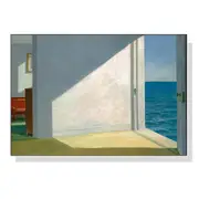 50Cmx70cm Room By The Sea By Edward Hopper White Frame Canvas Wall Art