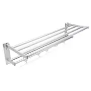 Wall Mounted Towel Holder Rack Hook Hanger Bar Shelf Rail Storage Bathroom Hotel