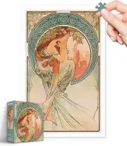 NEW! 1,000 Piece Plastic Jigsaw Puzzle for Adults - Alphonse Mucha - The Arts