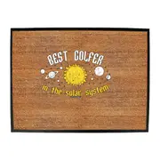 Oob Best Golfer In The Solar System - Funny Novelty Doormat Man Cave Floor mat