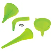 3PK Hulk 4x4 Offroad Car/Truck Fuel Fluid Funnel Filter Set 200/145/110mm Green