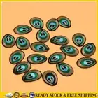 20pcs Iron On Patch DIY 3D Sew on Appliques Sewing Craft Peacock Eye for Clothes