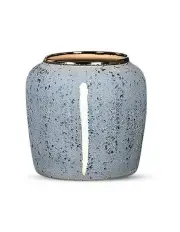 [SOGA] Small Ceramic Flower Vase 21x22cm in Grey
