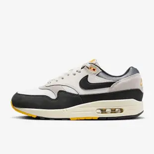 【NIKE 耐吉】慢跑鞋 男鞋 女鞋 運動鞋 氣墊 緩震 AIR MAX 1 白黑黃 FN7487-133