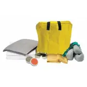 Brady Spill Kit Universal Absorbent Pads Socks 12 Gal Bag Yellow Cleanup PPE