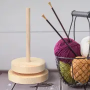 Wooden Spinning Yarn Spool Holder Household Portable New Hand-Sewing Articles
