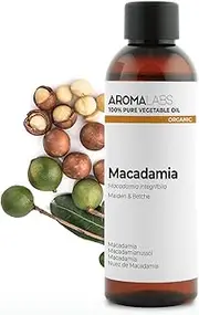 100% Organic cold pressed Macadamia oil - 100ml - Pure, Natural, from organic farming - Aroma Labs