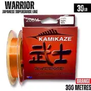 Kamikaze WARRIOR Japanese SuperGradeLine 300m 30lb ORANGE
