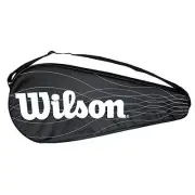 Wilson Performance Tennis Racket Cover One Size Black White Adjustable Strap