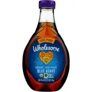 Wholesome Organic Blue Agave Nectar Natural Low Glycemic Sweetener