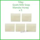 TILLEY SOAP x 5 MANUKA HONEY Goats Milk Soap 100gm - AUSTRALIAN MADE