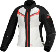 Macna Tondo, textile jacket women , color: Light Grey/Black/Red , size: L