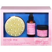 3pc Arome Ambiance Spa At Home Scrub Me Body Butter Bath Wash Skincare Set