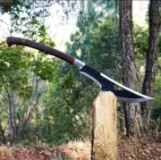 Custom Handmade Carbon Steel Blade Tactical Viking Axe | Hunting Axe Camping Axe