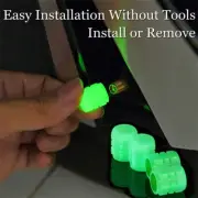 4 Pack Luminous Valve Caps Fluorescent Lumino_$d