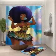 Sweet Afro Girl Shower Curtain