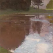 Gustav Klimt - Tranquil Pond Giclee Fine Art Print on Canvas Printing 36"
