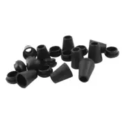 Black Plastic 2 Holes Cord Locks Stopper 10 Pcs for Backpack Sportwear