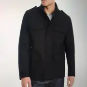 Men’s Ben Sherman All Weather Black Jacket Sz Medium