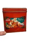 Vintage Domed Coca Cola Santa collectible tin