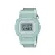 【CASIO G-SHOCK】親巧柔和色調布質方形電子腕錶-湖水綠/GMD-S5600CT-3/台灣總代理公司貨享一年保固