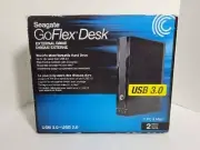 SEAGATE GOFLEX DESK EXTERNAL DRIVE 3TB PC AND MAC USB 3.0 NEW SEALED