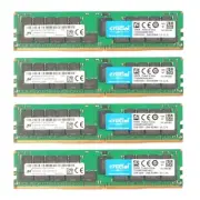 Crucial 128GB (4X 32GB) DDR4 2666MHz PC4-21300 ECC Registered Server Memory Ram
