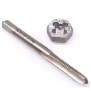 US Stock HSS 1/4-28 Tap & 1/4-28 Hexagon Die Thread Right Hand Set