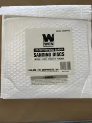 Wen 9" 120-Grit Sandpaper 6369SP120, Hook and Loop for Drywall Sanders, 7-Pack