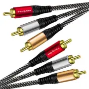 Audio Video RCA Cable 3 ft,3RCA Male to 3RCA Male Composite AV Cable Compatib...