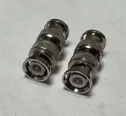 BNC Male to BNC Male coax 1 PIECE RF adapter connector Fast USA Shipping