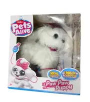 Pets Alive Lil' Paw Paw the Walking Puppy Robotic Toy, Electronic Plush, by ZURU